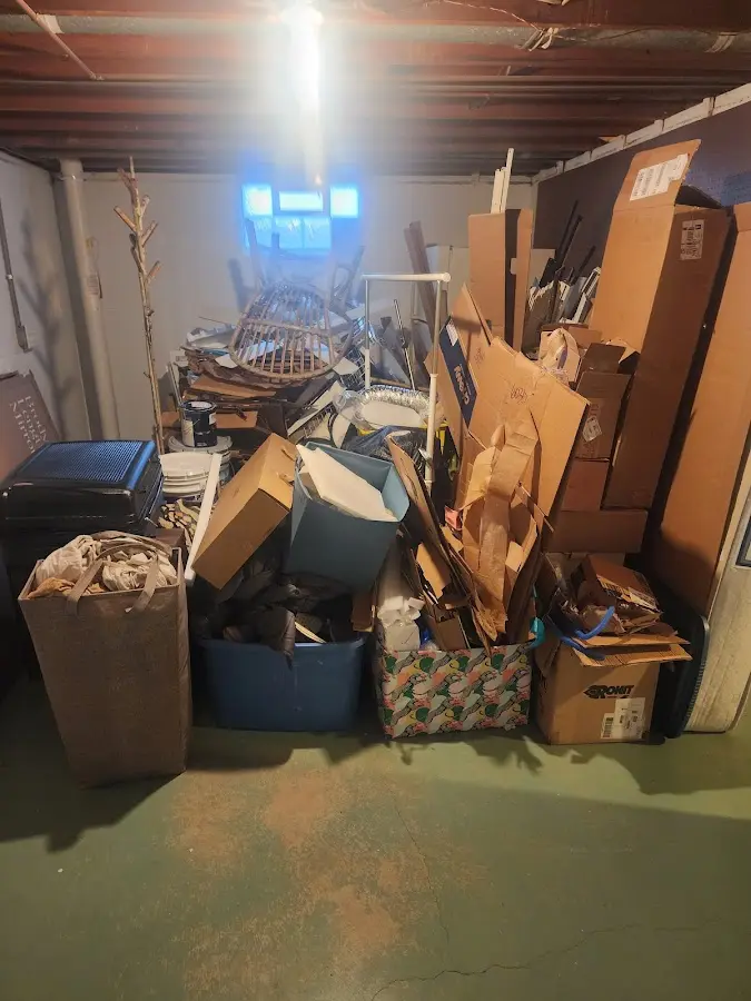 Roll-off dumpster container at job site for Construction Dumpster Rental in Cobleskill